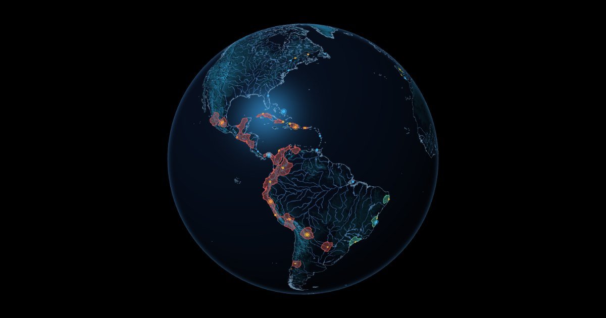 Map of The Discovery of America