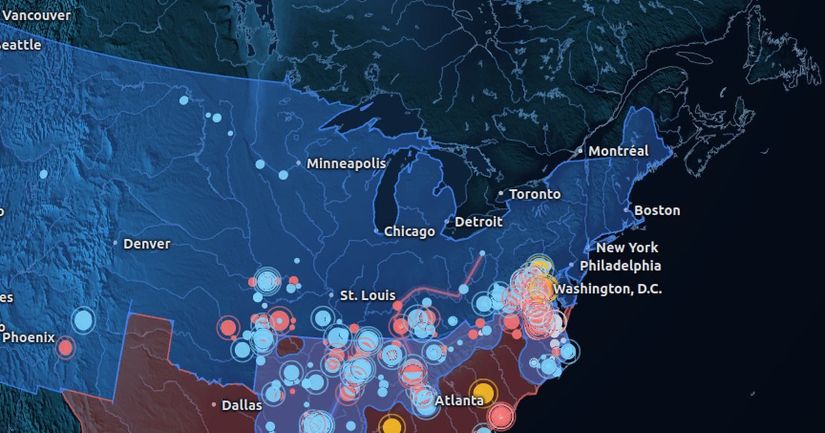 Map of The American Civil War